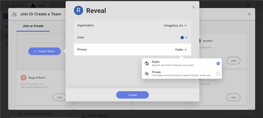 Select your privacy setting