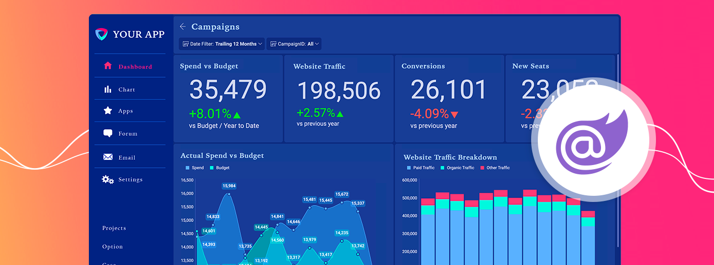Blazor 애플리케이션에 셀프 서비스 BI 포함